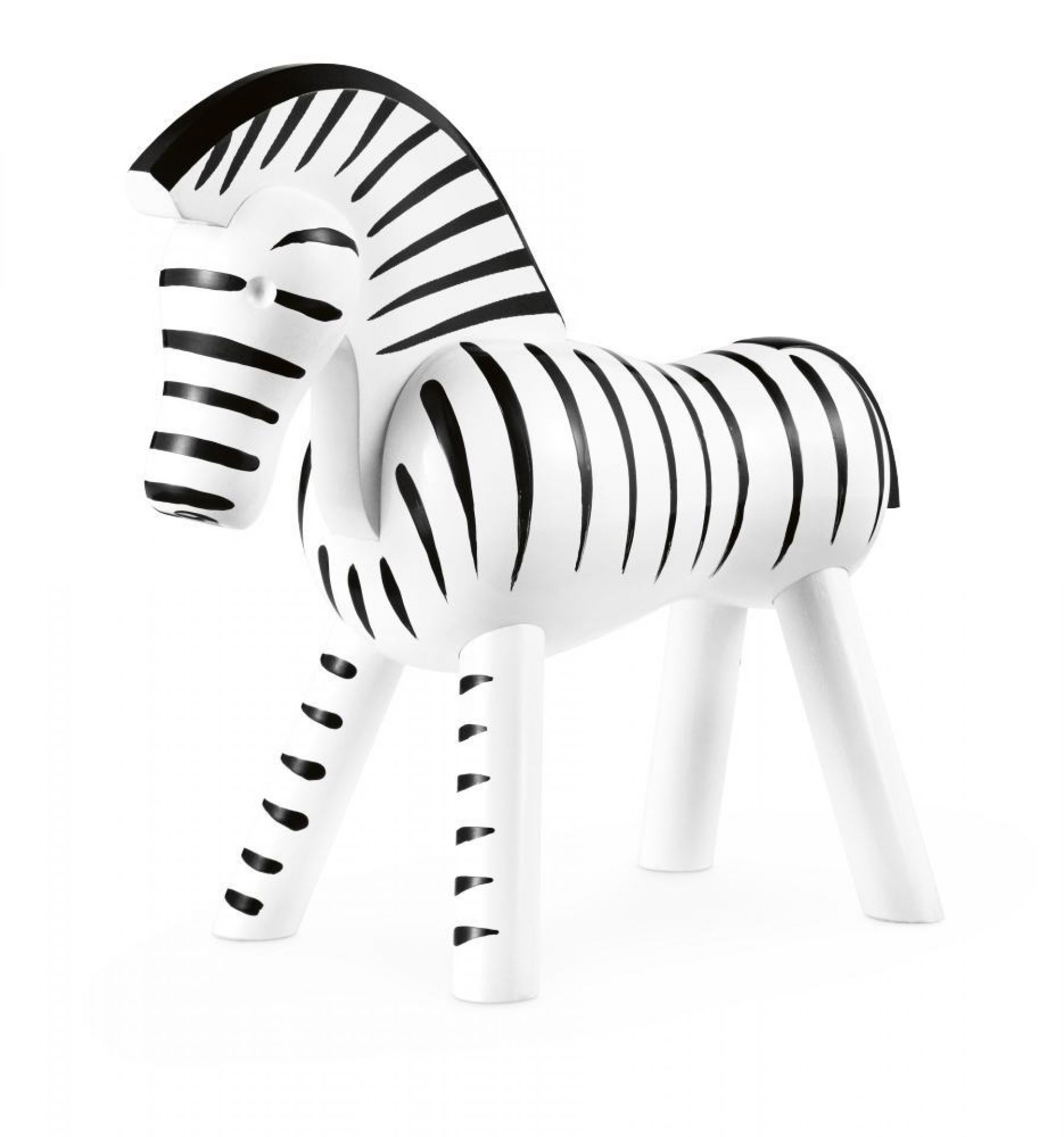 Detailaufnahme: Kay Bojesen Zebra Holzfigur, handgefertigte Dekoration, skandinavisches Design, Sammlerstück und einzigartiges Einzelstück.